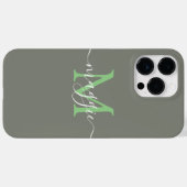 パステルスクリプトモノグラムパーソナライズされた電話ケース Case-Mate iPhoneケース (裏面 (横))