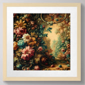 パステルスケッチのアンティークタペストリークロス ポスター