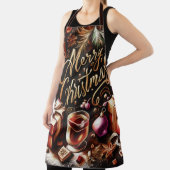 パステルスケッチのクリスマスお洒落 エプロン (インサイチュ)