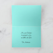 パステルスケッチのクリスマスお洒落 カード (内部)