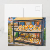 パステルスケッチのダンジヒアンバー通りとショップ シーズンポストカード (正面/裏面)