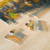 パステルスケッチの教会とダンツィヒのロングマーケット ジグソーパズル (側面)