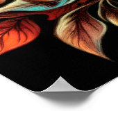 パステルスケッチアジアフローラフェアサン ポスター (角)