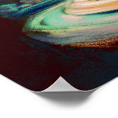 パステルスケッチアレードチャイルドメモリ回転木馬 ポスター (角)