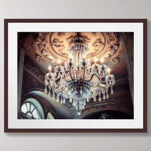 パステルスケッチオブアーキテクチャンデリア華美ー ポスター