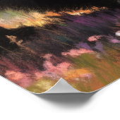 パステルスケッチオブグリズリーベアーイン自然 ポスター (角)