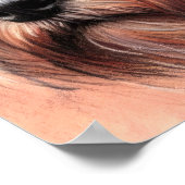 パステルスケッチオブザシュナウツァードッグ ポスター (角)