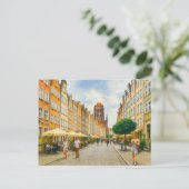 パステルスケッチオブダンジヒマリアッカ通りで夏 シーズンポストカード (スタンド正面)