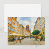 パステルスケッチオブダンジヒマリアッカ通りで夏 シーズンポストカード (正面/裏面)