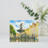 パステルスケッチオブダンツィヒネプチューンファウンテンオンロン シーズンポストカード (スタンド正面)