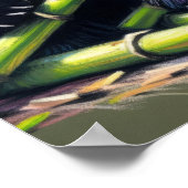 パステルスケッチオブパンダベアーバンブーIV ポスター (角)