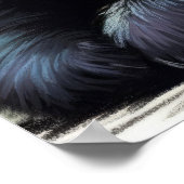 パステルスケッチオブパンダベアーバンブ ポスター (角)