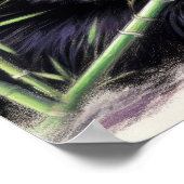 パステルスケッチオブパンダベアーバンブII ポスター (角)