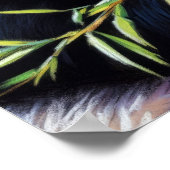 パステルスケッチオブパンダベアー食べ物ズバンブ ポスター (角)