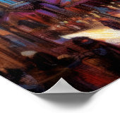 パステルスケッチオールドヨーロッパタウン ポスター (角)