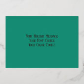 パステルスケッチクリスマスホリデージンジャーブレッドハウス 箔シーズンカード (裏面)