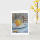 パステルスケッチグリーティングカードバイブラッドヒネス カード (黄色い花)