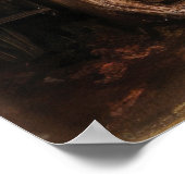 パステルスケッチダークヌークインヨーロッパスモールタウン ポスター (角)