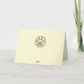 パステルスケッチチョコレートラボグリーティングカード カード (裏面)