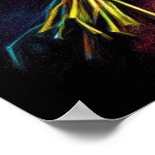 パステルスケッチバンドルオブミストレートレッドリボン ポスター (角)