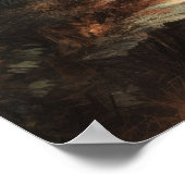 パステルスケッチヴィンテージスタイルランドスケープウォーターハウス ポスター (角)