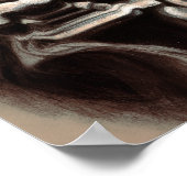 パステルスケッチ古代アジアの石彫刻 ポスター (角)