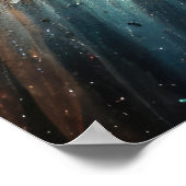 パステルスケッチ結婚ズドレスオンハンガー ポスター (角)