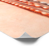 パステルスケッチ1920のフラッパーガールレッドヘア ポスター (角)