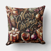パステルスケッチ・オブ・ザ・クリスマスお洒落 クッション (裏面)