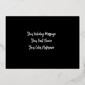 パステルスケッチ（ユダヤ教）メノラーハヌッカキャンドル 箔シーズンカード (裏面)