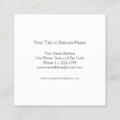 パステルスタイリッシュウォーターカラースクウェア スクエア名刺 (裏面)