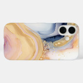 パステルスタイリッシュカラーの抽象芸術iPhoneケース Case-Mate iPhoneケース (裏面 (横))