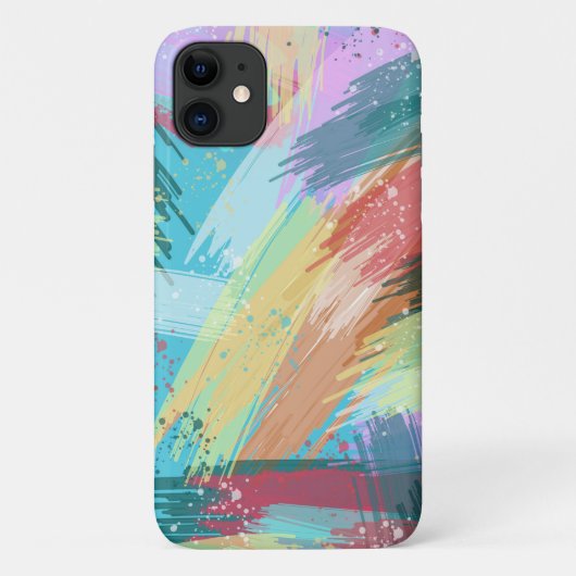 パステルスタイリッシュカラーズ抽象芸術アート Case-Mate iPhoneケース (裏面)