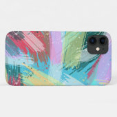 パステルスタイリッシュカラーズ抽象芸術アート Case-Mate iPhoneケース (裏面(横))