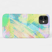 パステルスタイリッシュカラーズ抽象芸術アート Case-Mate iPhoneケース (裏面(横))