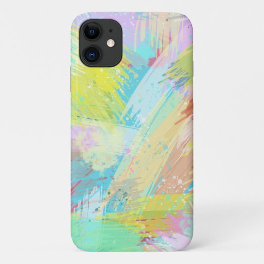 パステルスタイリッシュカラーズ抽象芸術アート Case-Mate iPhoneケース (裏面)