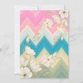 パステルスタイリッシュフローラスモールビジネスの評価 サンキューカード (裏面)