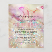 パステルスタイリッシュマルブルアルコールインクエレガントグリッター チラシ (正面)