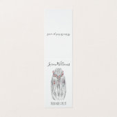 パステルスタイリッシュ美容師三つ編みヘアスタイルフラワー 名刺 (外部フラット)