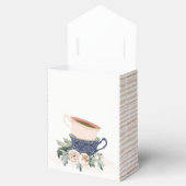 パステルスタックカップフローラブライダルシャワーティーパーティー フェイバーボックス (オープン)