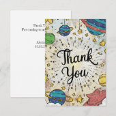 パステルスターお洒落リーシテラル サンキューカード (正面/裏面)