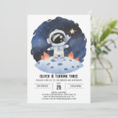 パステルスターカワイートボーイズボーイ誕生日 招待状 (スタンド正面)