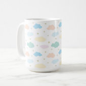 パステルスターズ&クラウド コーヒーマグカップ (正面左)