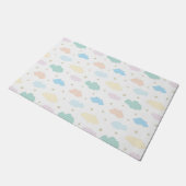 パステルスターズ&クラウド ドアマット (アングル)