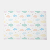 パステルスターズ&クラウド ドアマット (正面)