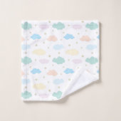 パステルスターズ&クラウド バスタオルセット (ウォッシュタオル)