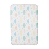 パステルスターズ&クラウド バスマット (正面縦)