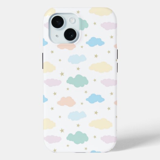 パステルスターズ&クラウド Case-Mate iPhoneケース (裏面)
