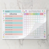 パステルスターズ – チョア報酬チャート ペーパーパッド (折り畳み)