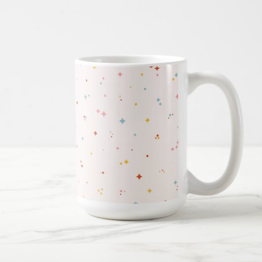 パステルスターパターン コーヒーマグカップ (右)